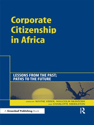 cover image of Corporate Citizenship in Africa